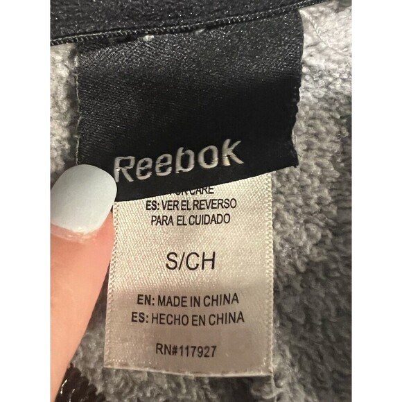 Reebok Jacket Women’s Small Thumb Holes Pockets Long Sleeve Full Zip - Picture 6 of 8